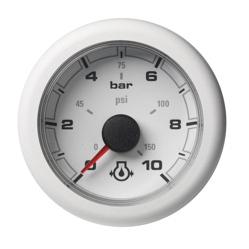 Veratron 52MM (2-1/16") OceanLink Engine Oil Pressure - 10 Bar/150 PSI - White Dial Bezel [A2C1066010001] - Wholesaler Elite LLC
