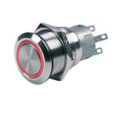 BEP Push-Button Switch 12V Momentary On/Off - Red LED [80-511-0002-00] - Wholesaler Elite LLC