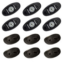 RIGID Industries A-Series Rock Light Kit - 6 Amber Lights - Black [400293] - Wholesaler Elite LLC