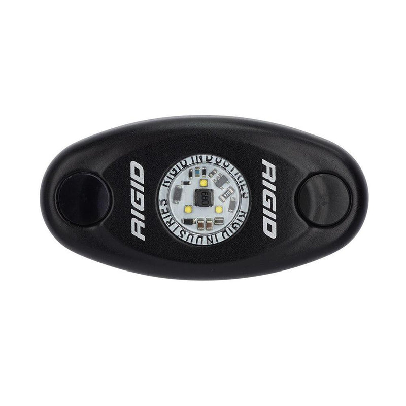 RIGID Industries A-Series Black High Power LED Light Single - Amber [480333] - Wholesaler Elite LLC