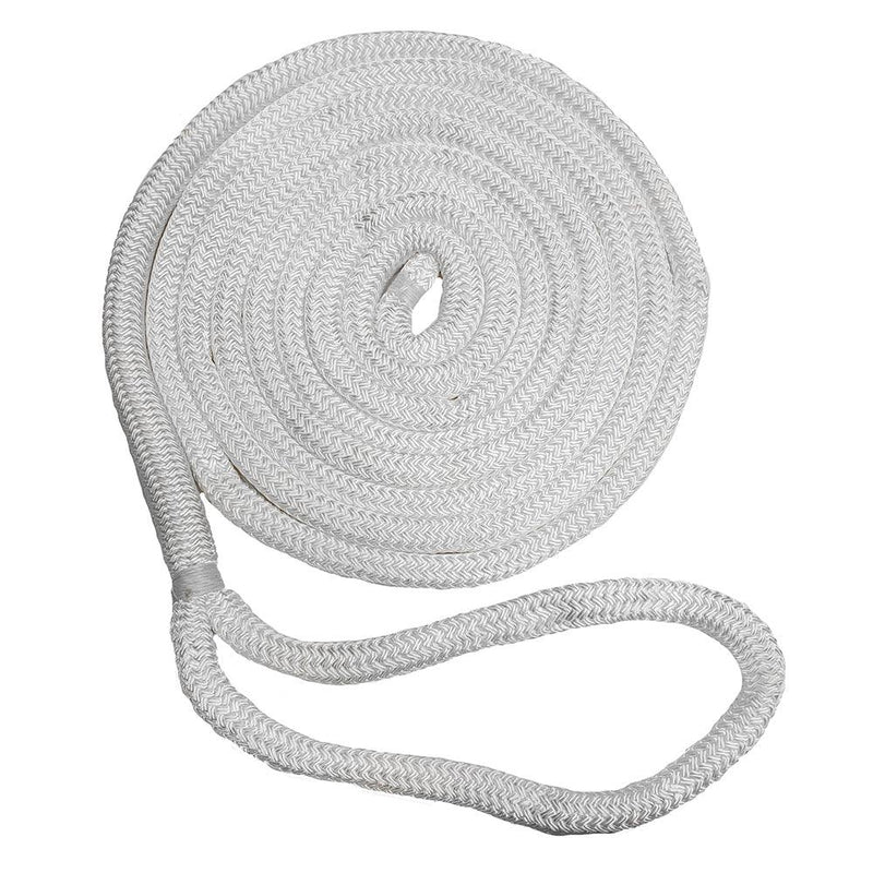 New England Ropes 3/4" Double Braid Dock Line - White - 35 [C5050-24-00035] - Wholesaler Elite LLC