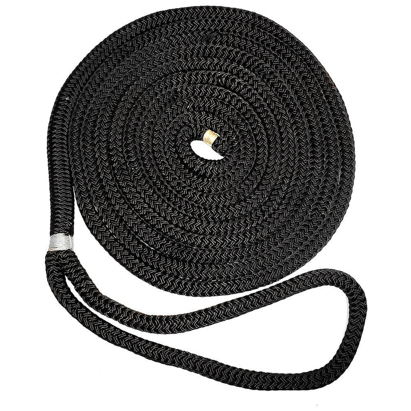 New England Ropes 5/8" Double Braid Dock Line - Black - 25 [C5054-20-00025] - Wholesaler Elite LLC