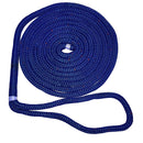 New England Ropes 5/8" Double Braid Dock Line - Blue w/Tracer - 15 [C5053-20-00015] - Wholesaler Elite LLC