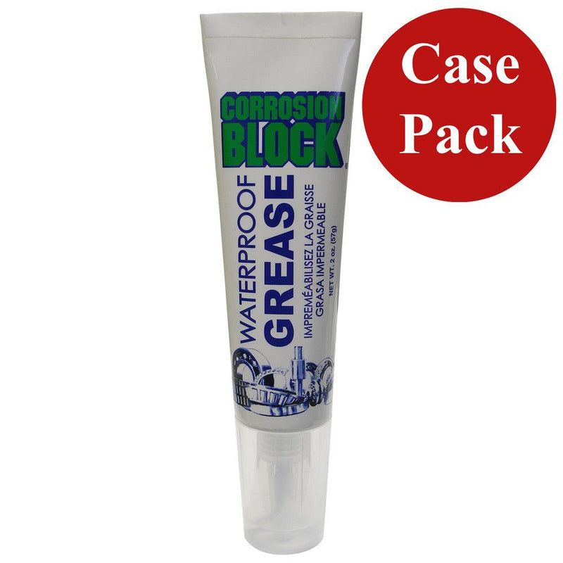 Corrosion Block High Performance Waterproof Grease - 2oz Tube - Non-Hazmat, Non-Flammable Non-Toxic *Case of 24* [25002CASE] - Wholesaler Elite LLC