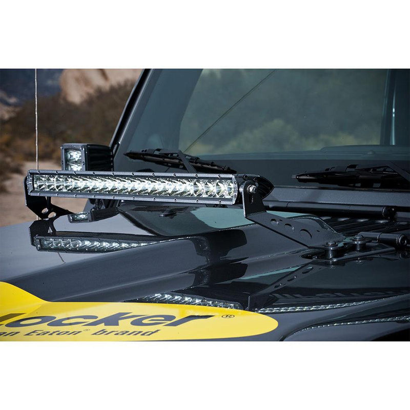 RIGID Industries 2007-2017 Jeep JK 20" Light Hood Mount [40333] - Wholesaler Elite LLC
