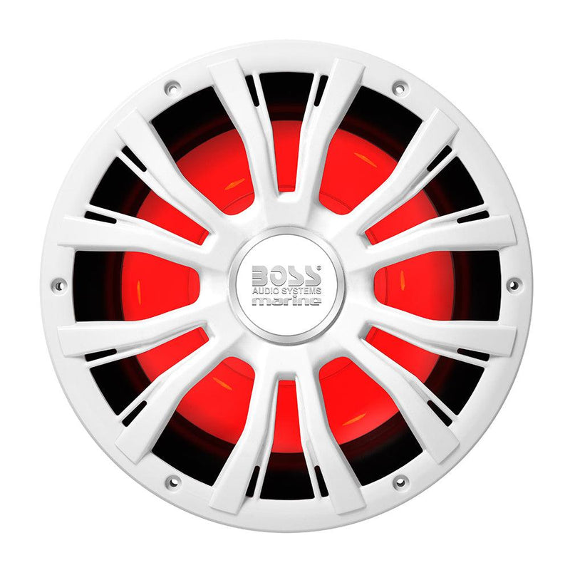 Boss Audio 10" MRG10W Subwoofer w/RGB Lighting - White - 800W [MRGB10W] - Wholesaler Elite LLC