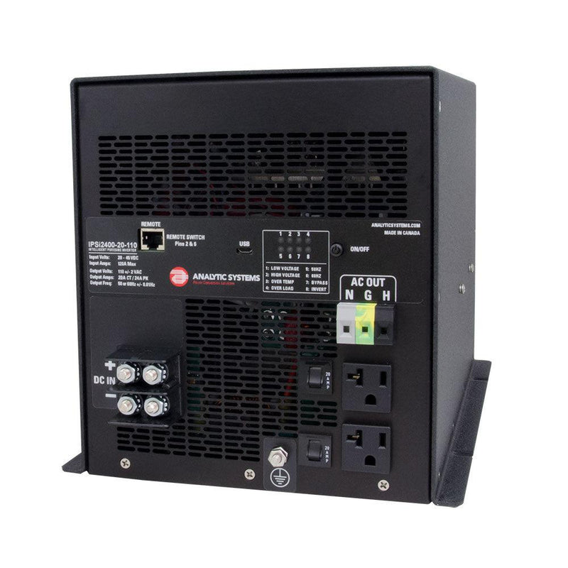 Analytic Systems AC Intelligent Pure Sine Wave Inverter, 2400W, 20-40V In, 110V Out [IPSI2400-20-110] - Wholesaler Elite LLC