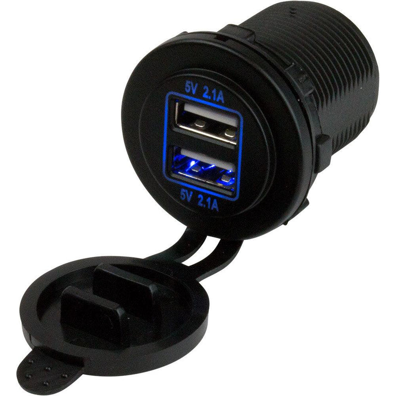 Sea-Dog Dual USB Power Socket [426515-1] - Wholesaler Elite LLC