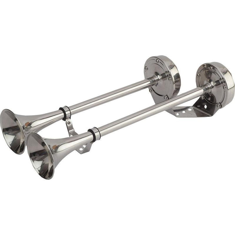 Sea-Dog MaxBlast Stainless Steel Trumpet 12V Horn - Dual [431520-1] - Wholesaler Elite LLC