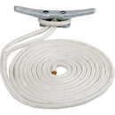 Sea-Dog Double Braided Nylon Dock Line - 5/8" x 50 - White [302116050WH-1] - Wholesaler Elite LLC
