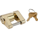 Sea-Dog Brass Plated Coupler Lock - 2 Piece [751030-1] - Wholesaler Elite LLC