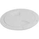 Sea-Dog Screw-Out Deck Plate - White - 4" [335740-1] - Wholesaler Elite LLC