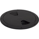 Sea-Dog Screw-Out Deck Plate - Black - 4" [335745-1] - Wholesaler Elite LLC