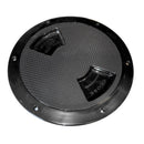 Sea-Dog Textured Quarter Turn Deck Plate - Black - 8" [336187-1] - Wholesaler Elite LLC
