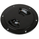 Sea-Dog Quarter-Turn Smooth Deck Plate w/Internal Collar - Black - 5" [336355-1] - Wholesaler Elite LLC