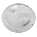 Sea-Dog Quarter-Turn Textured Deck Plate w/Internal Collar - White - 6" [336362-1] - Wholesaler Elite LLC