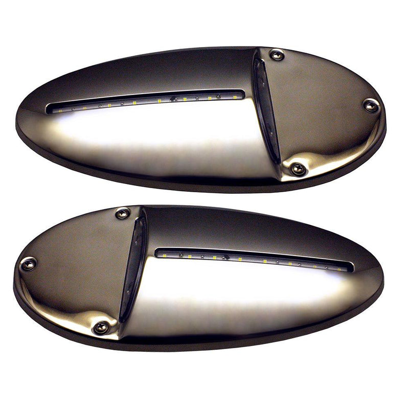 Innovative Lighting LED Docking Light- Mirrored Stainless Steel - Pair [585-0220-7] - Wholesaler Elite LLC