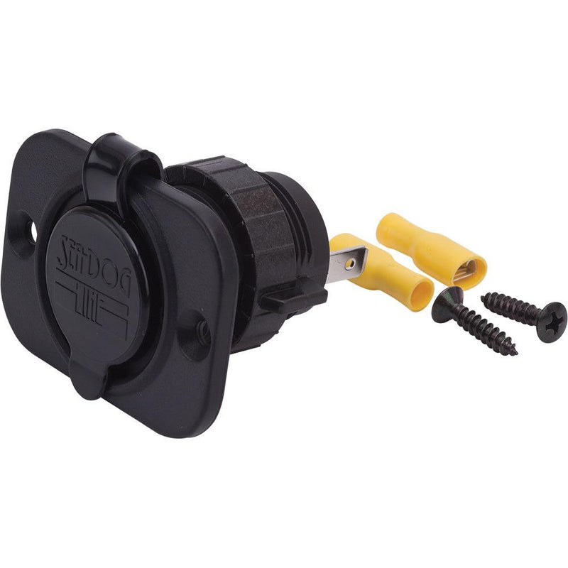 Sea-Dog Round Power Socket - 12V [426120-1] - Wholesaler Elite LLC