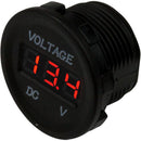 Sea-Dog Round Voltage Meter - 6V-30V [421615-1] - Wholesaler Elite LLC