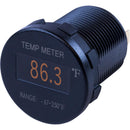 Sea-Dog Round OLED Temperature Meter Fahrenheit w/6 Lead [421610-1] - Wholesaler Elite LLC