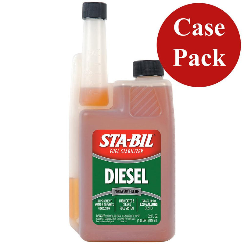 STA-BIL Diesel Formula Fuel Stabilizer Performance Improver - 32oz *Case of 4* [22254CASE] - Wholesaler Elite LLC
