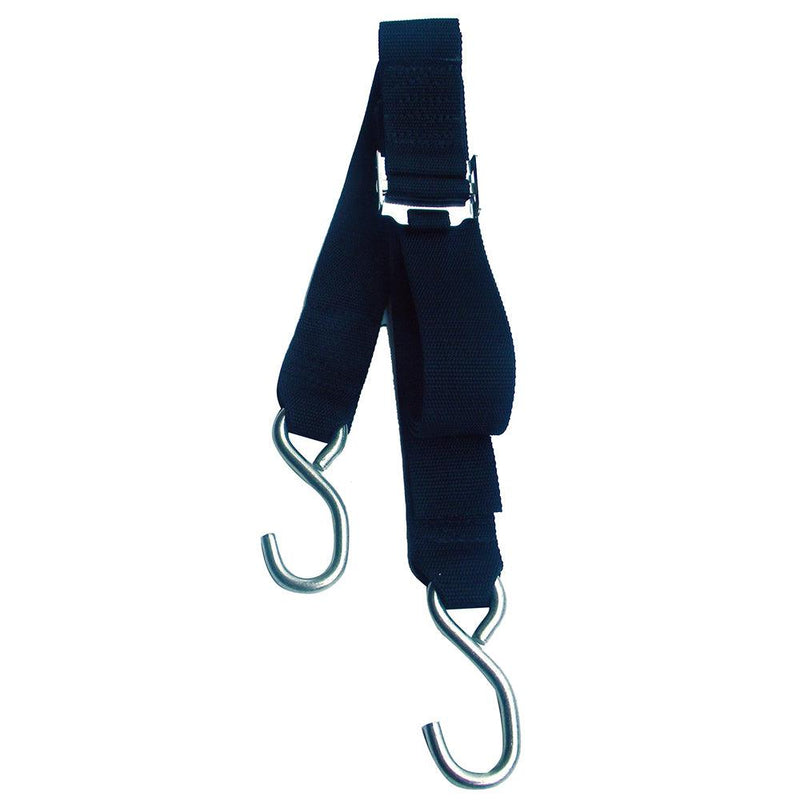 Rod Saver Stainless Steel Roller Buckle Gunwale Tie-Down - 2" x 20 [SS/GW220] - Wholesaler Elite LLC