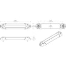 Lumitec Mini Rail2 6" LED Utility Light - Spectrum RGBW - Brushed Finish [101545] - Wholesaler Elite LLC