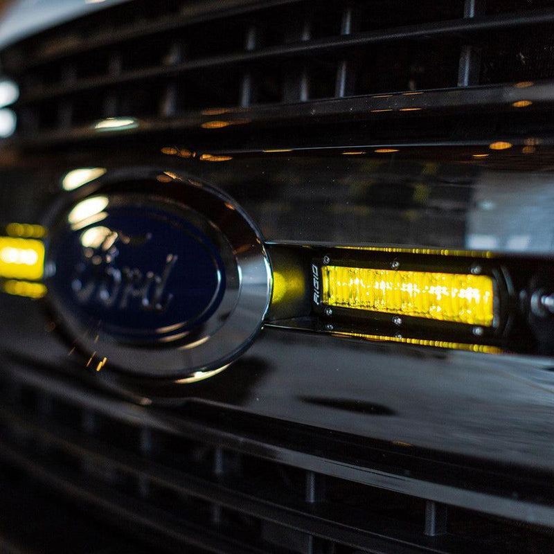 RIGID Industries 6" SR-Series SAE Compliant Fog Light - Black w/Yellow Light [906704] - Wholesaler Elite LLC