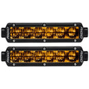 RIGID Industries 6" SR-Series SAE Compliant Fog Light - Black w/Yellow Light [906704] - Wholesaler Elite LLC