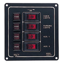 Sea-Dog Aluminum Switch Panel - Vertical - 4 Switch [422010-1] - Wholesaler Elite LLC