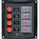 Sea-Dog Splash Guard Switch Panel Vertical - 4 Switch [424016-1] - Wholesaler Elite LLC