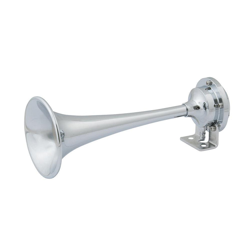 Marinco 12V Chrome Plated Single Trumpet Mini Air Horn [10107] - Wholesaler Elite LLC