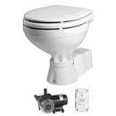 Johnson Pump AquaT Toilet Silent Electric Compact - 12V w/Pump [80-47231-01] - Wholesaler Elite LLC