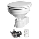 Johnson Pump Aqua T Toilet Silent Electric Comfort - 12V w/Pump [80-47232-01] - Wholesaler Elite LLC
