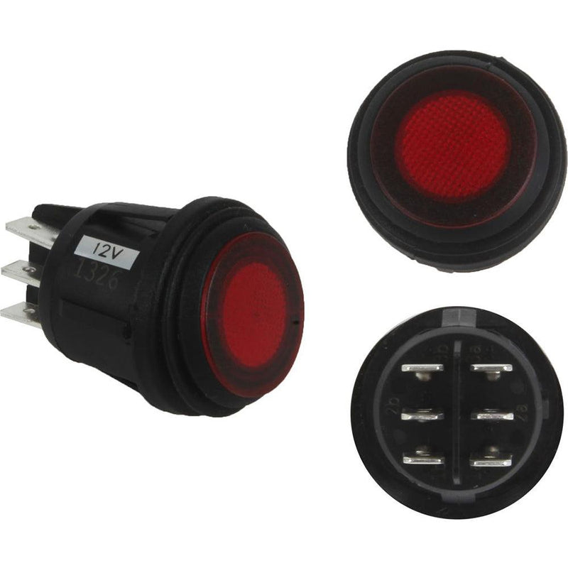 RIGID Industries 3 Position Rocker Switch - Red [40181] - Wholesaler Elite LLC
