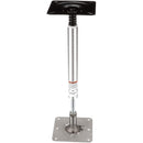 Attwood SWIVL-EZE LockN-Pin 3/4" Pedestal Kit 13" Post 7" x 7" Stainless Steel Base Plate Threaded [977339-T] - Wholesaler Elite LLC