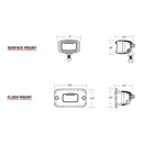 RIGID Industries SR-M Series Pro Diffused Flush Mount - Black [922513] - Wholesaler Elite LLC