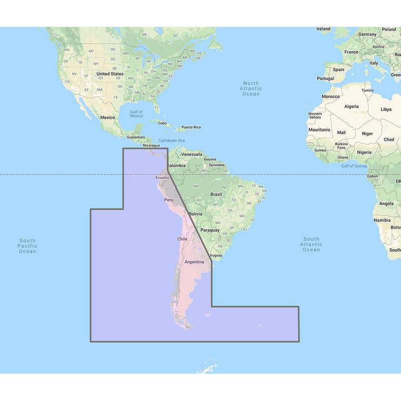 Furuno South America West Coast - Costa Rica to Chile to Falklands Vector Charts - Unlock Code [MM3-VSA-500] - Wholesaler Elite LLC