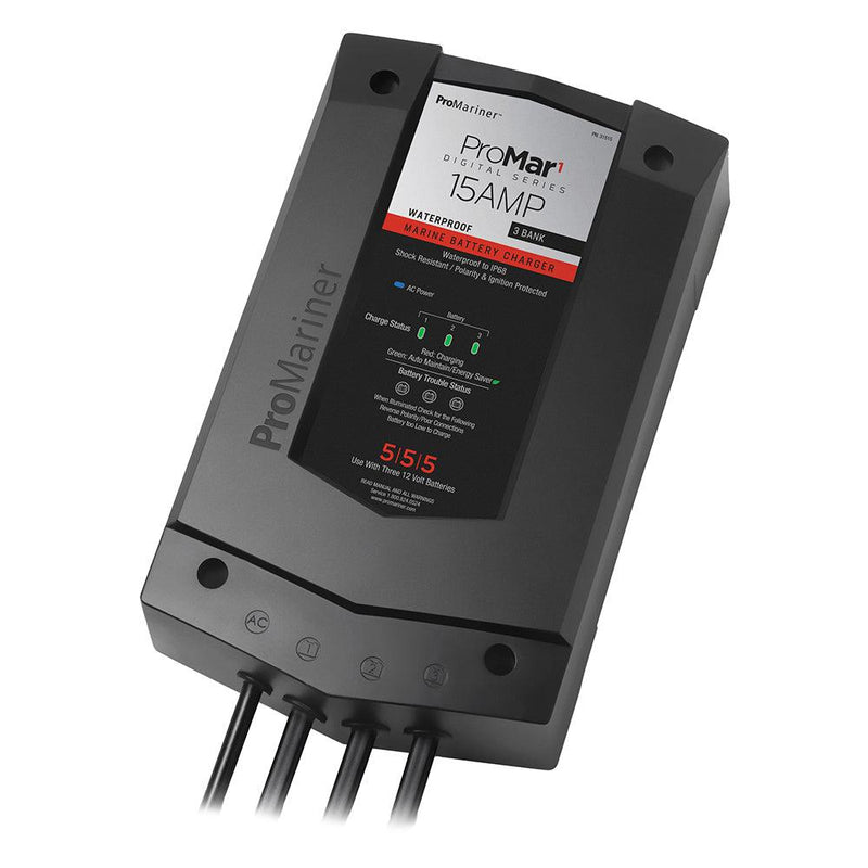 ProMariner ProMar1 DS Digital - 15 Amp - 3 Bank Charger [31515] - Wholesaler Elite LLC