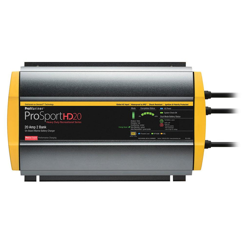 ProMariner ProSportHD 20 Gen 4 - 20 Amp - 2 Bank Battery Charger [44020] - Wholesaler Elite LLC