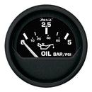 Faria Euro Black 2" Oil Pressure Gauge - Metric (5 Bar) [12805] - Wholesaler Elite LLC