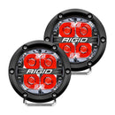 RIGID Industries 360-Series 4" LED Off-Road Spot Beam w/Red Backlight - Black Housing [36112] - Wholesaler Elite LLC