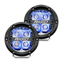 RIGID Industries 360-Series 4" LED Off-Road Spot Beam w/Blue Backlight - Black Housing [36115] - Wholesaler Elite LLC