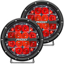RIGID Industries 360-Series 6" LED Off-Road Fog Light Spot Beam w/Red Backlight - Black Housing [36203] - Wholesaler Elite LLC