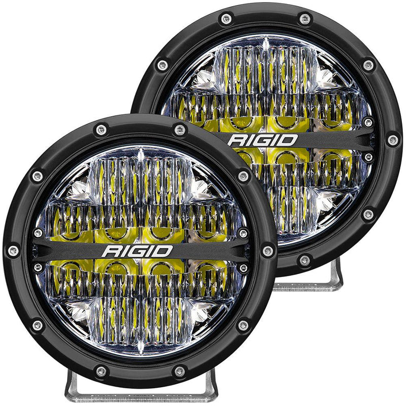 RIGID Industries 360-Series 6" LED Off-Road Fog Light Drive Beam w/White Backlight - Black Housing [36204] - Wholesaler Elite LLC