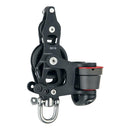 Harken 45mm Single Aluminum Element Fiddle Block w/Swivel, Becket 150 Cam Cleat [6234] - Wholesaler Elite LLC