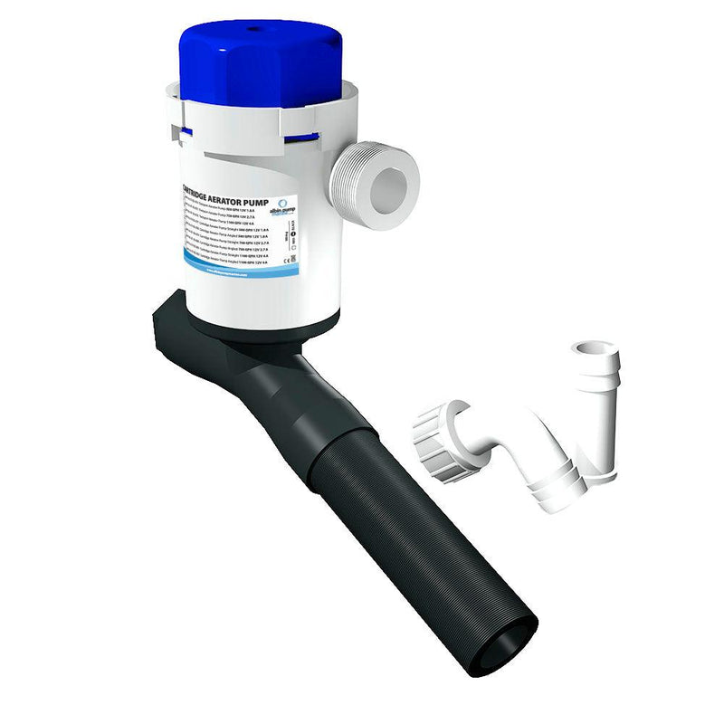 Albin Group Cartridge Aerator Pump - 750 GPH - 12V - Angled [01-05-080] - Wholesaler Elite LLC