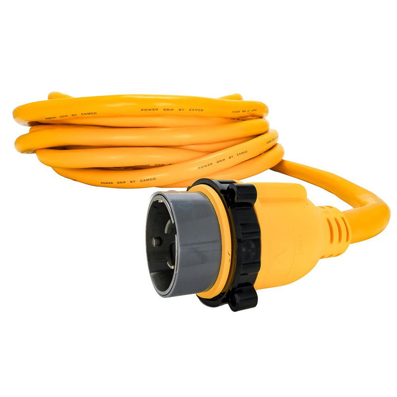Camco 50 Amp Power Grip Marine Extension Cord - 50 M-Locking/F-Locking Adapter [55623] - Wholesaler Elite LLC