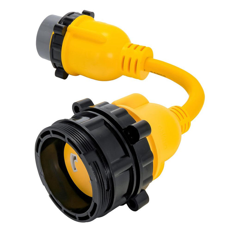 Camco 50AM/30AF Power Grip Marine 12" Locking Adapter - M-Lock/F-Locking Adapter [55625] - Wholesaler Elite LLC