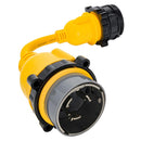 Camco 50AM/30AF Power Grip Marine 12" Locking Adapter - M-Lock/F-Locking Adapter [55625] - Wholesaler Elite LLC